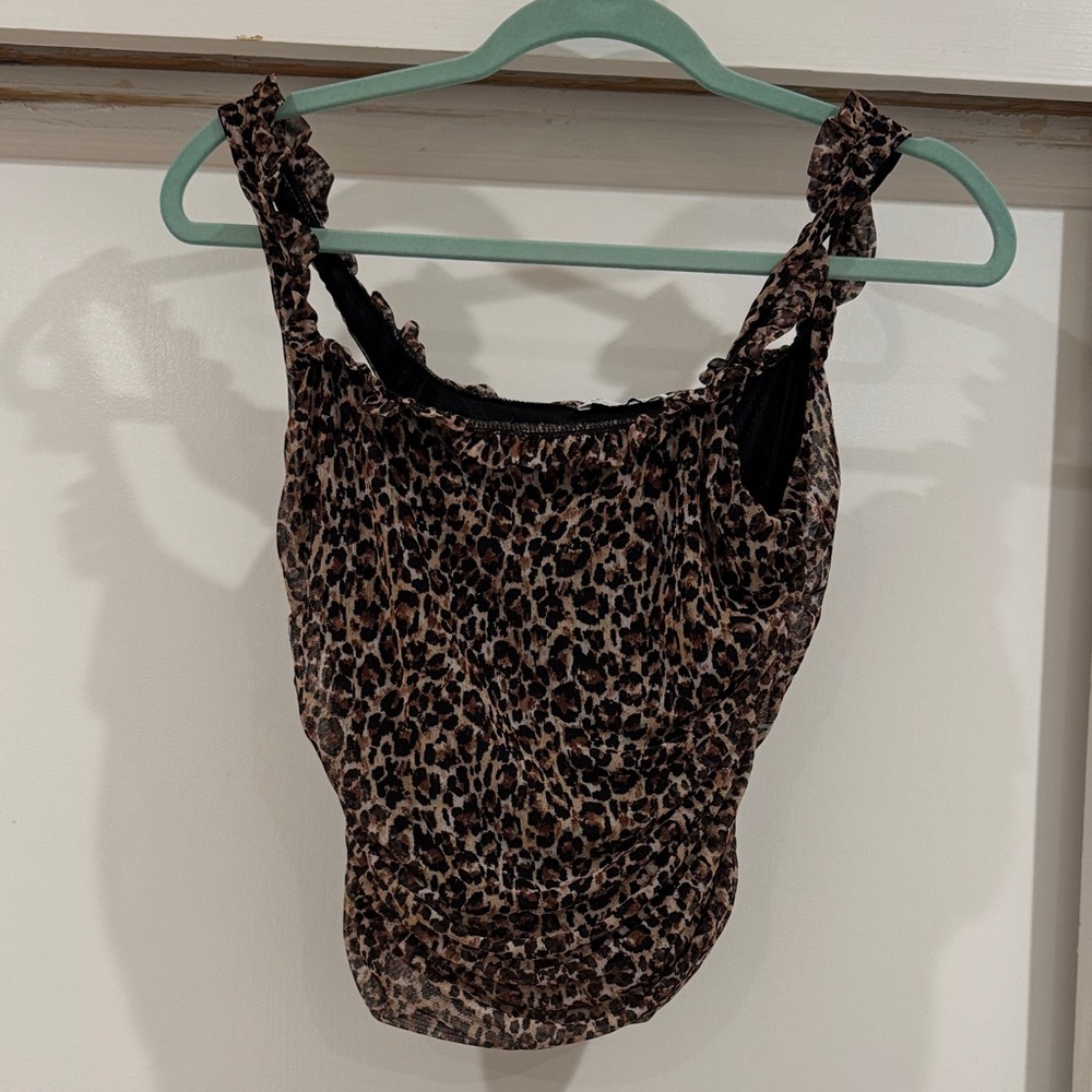 Emory Park Leopard Print Tank Top
